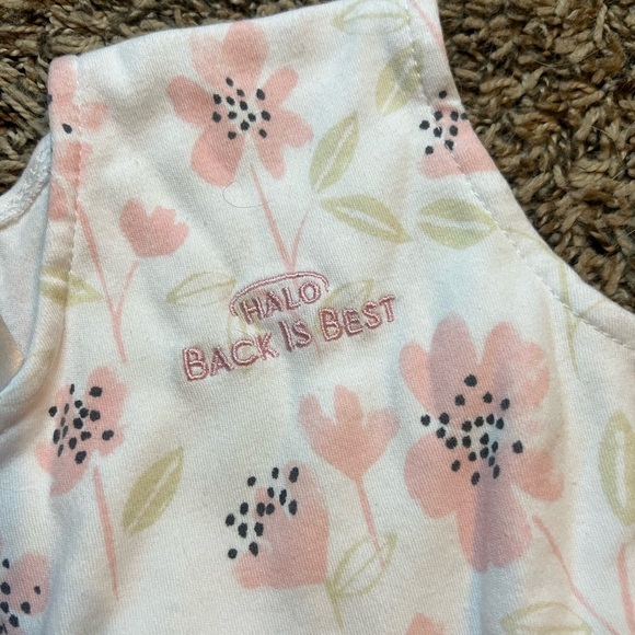 Halo zip up sleep sack floral print size medium (6-12 months) - Picture 3 of 4